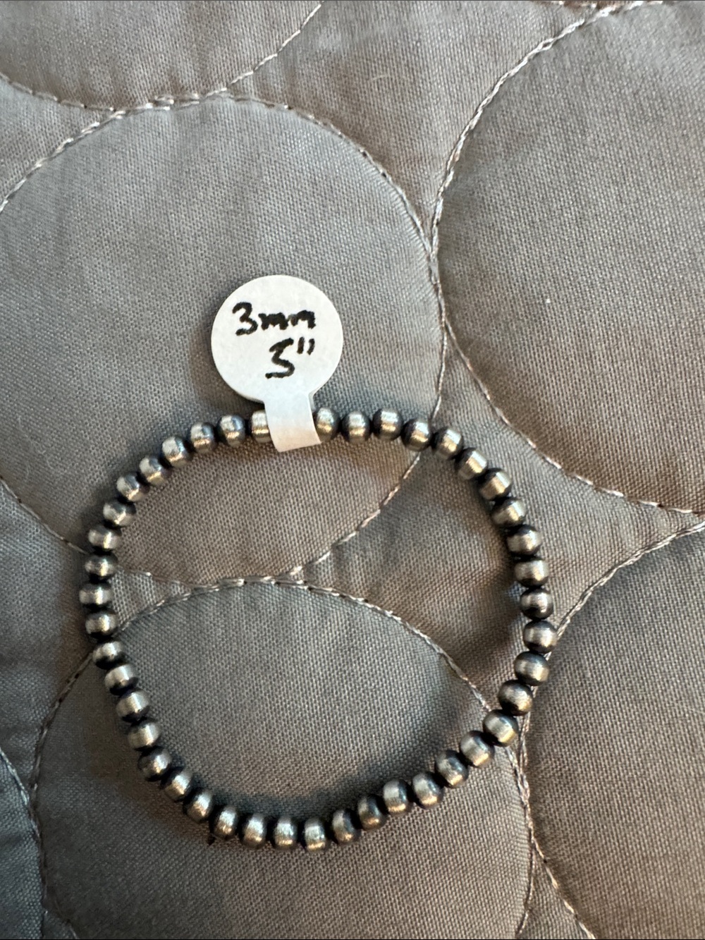 925 Silver native made pearl Beaded Stretch Bracelet - Women Jewelry